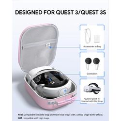 Meta Quest 3S/Quest 3/Oculus Quest 2/Pico 4/Quest Pro/Vision Pro, Carry Case