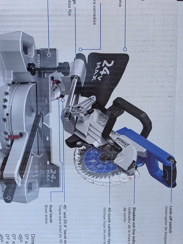 Kobalt 24 Volt Brushless 7 1/4 Miter Saw....tool Only...check My Offers ....no Lowballers Please