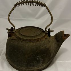 Vintage Cast Iron Tea Kettle 