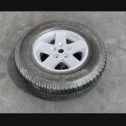 1 — 255/75r17 Jeep Cherokee Rim Wheels 5x127 5x5 100% New Tires Treads !!!!