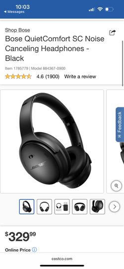 Bose QuietComfort SC Noise Canceling Headphones - Black