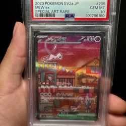 2023 POKEMON JAPANESE POKEMON 151 SPECIAL ART RARE #205 MEW EX PSA 10