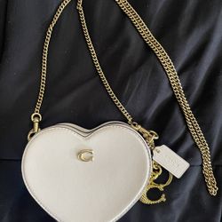 Coach Crossbody Heart Shaped Bag 