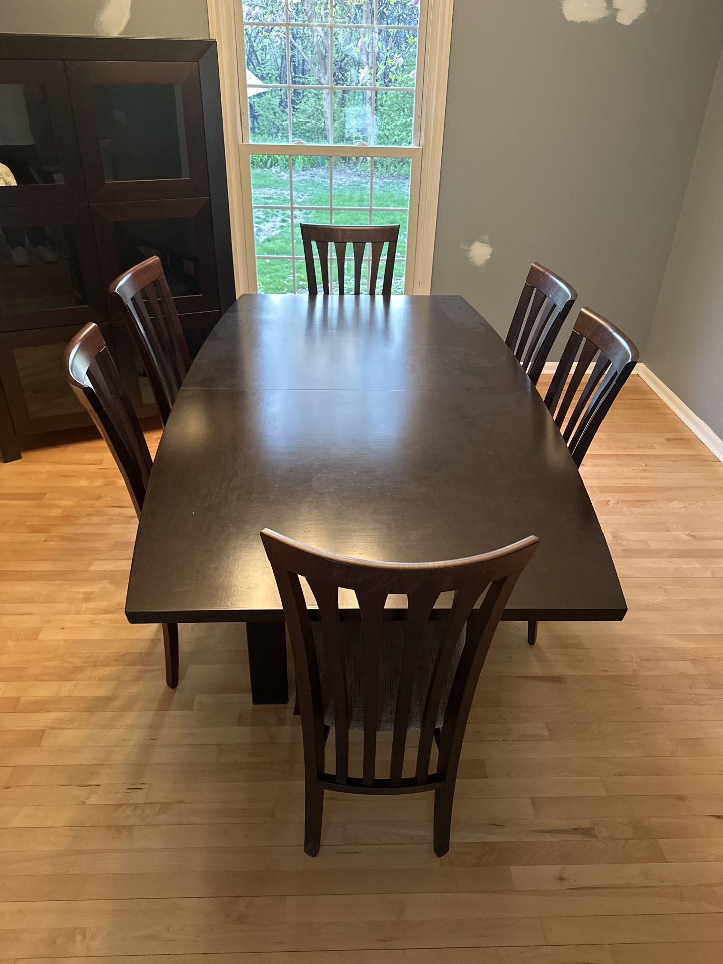 Table, Chairs, And China Cabinet 