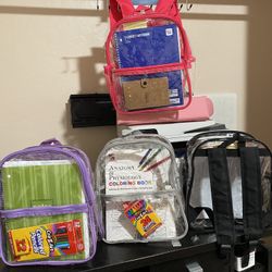 Clear School Backpack / Mochila Transparente 