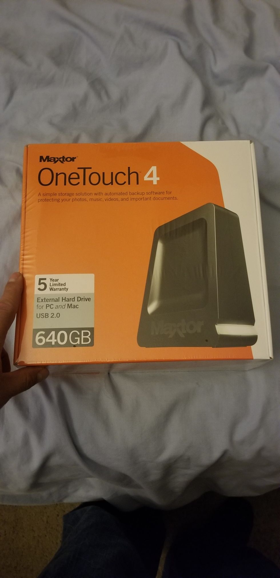 Master onetouch 4 external 640gb harddrive