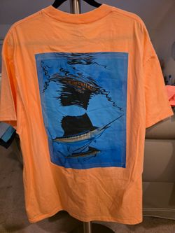 Orange Sailfish Graphic T-Shirt
