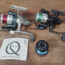 2 Quantum Snapshot 3000 Size Reels With Spare Spool 