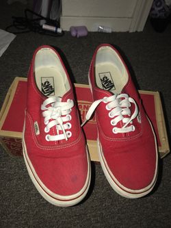red vans low