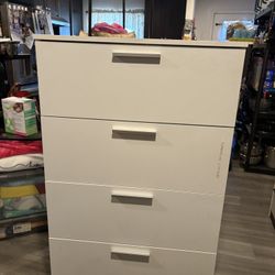 White 4 Drawer Dresser