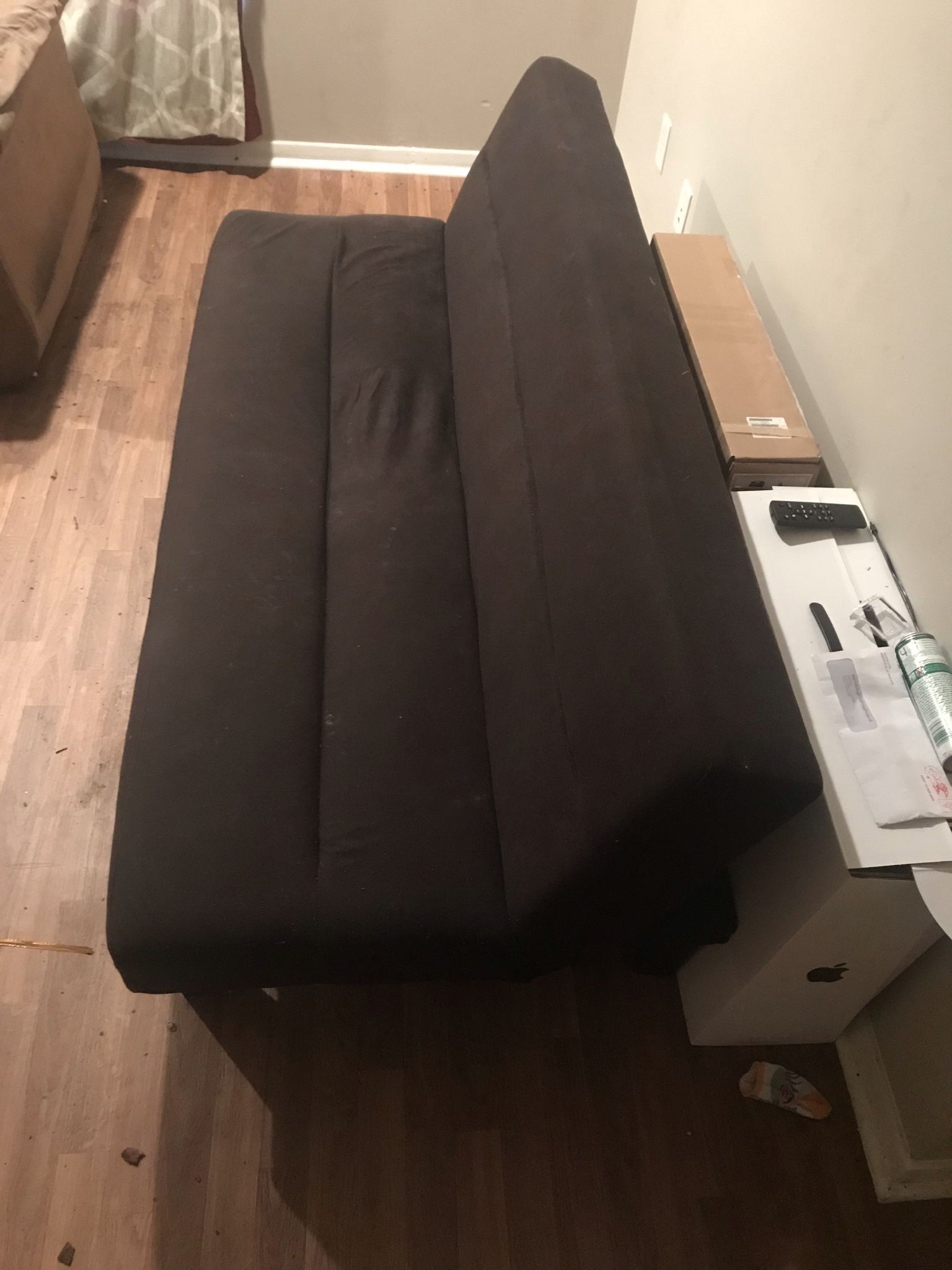 Black Futon Couch/ Let Out Bed