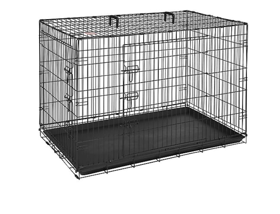 Top Paw Double Door Folding Wire Dog Kennel