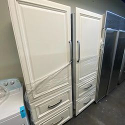 Sub-Zero 54" Panel Ready Bottom Freezer Refrigerator Set 