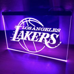 LAKERS LED NEON PURPLE LIGHT SIGN 8x12