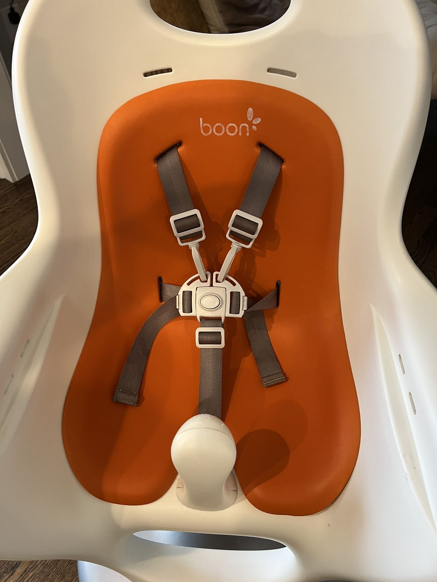 free Boon High Chair orange and white