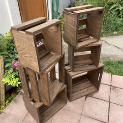 Crates- Solid Oak