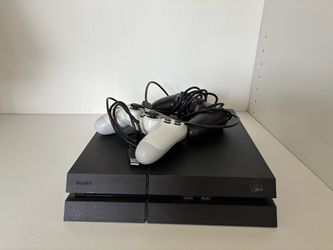 Sony PlayStation 4 Console with Two Controllers