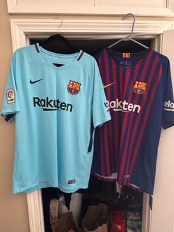Barcelona jerseys size XL