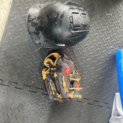 Tee Ball Helmet And Glove