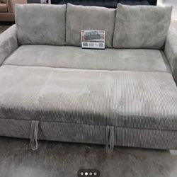 Corduroy couch pullout bed new in  box