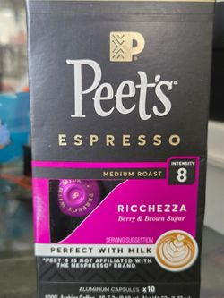 Peets Expresso Ristretto spice and choclate