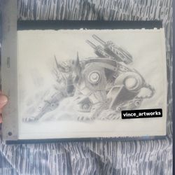 Transformers: Ravage 9x12 Inch Drawing 