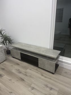 Gray TV Stand with LED light