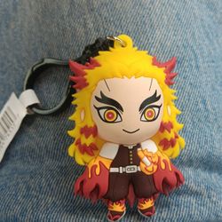 4 Demon Slayer Keychains Luggage Clips