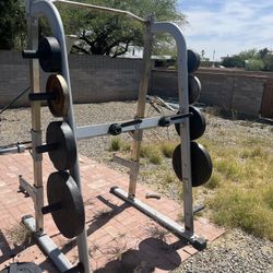 Olympic Power Rack w/ Weights