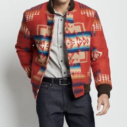 Pendleton Quilted Gorge Wool Jacket  Chief Joseph Pattern  Men’s Large New with tags, paid $560 