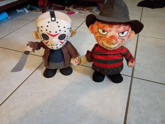 Freddy Krueger and Jason Voorhees Plush Toy Set