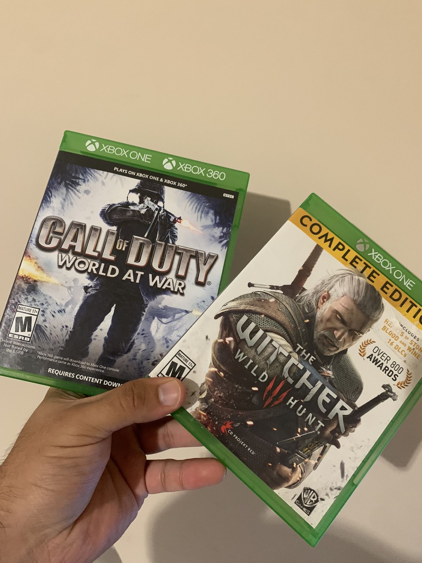 The Witcher 3 & Call Of Duty World At War For Xbox One