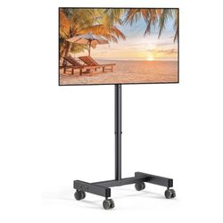  Rolling TV Stand, Mobile TV Stand on Wheels for 13-50 inch 