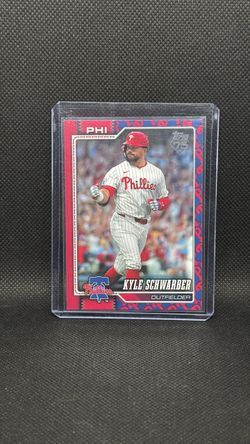 2026 Topps Series 2 KYLE SCHWARBER Team Logo Border Philadelphia Phillies