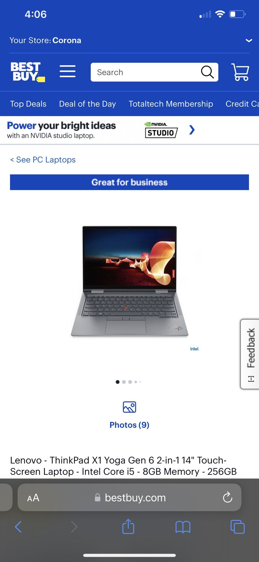 Lenovo Thinkpad Yoga Laptop 