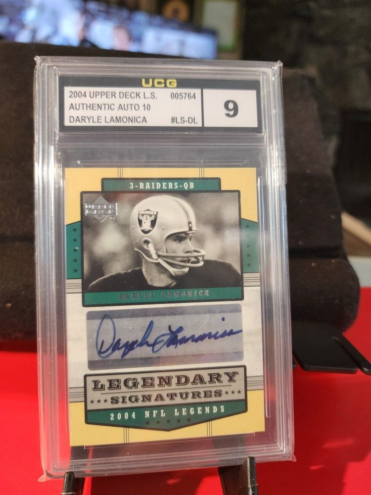 2004 Upper Deck NFL Legends Legendary Signatures Daryle Lamonica #LS-DL UCG 10 AUTO 9 OVERALL