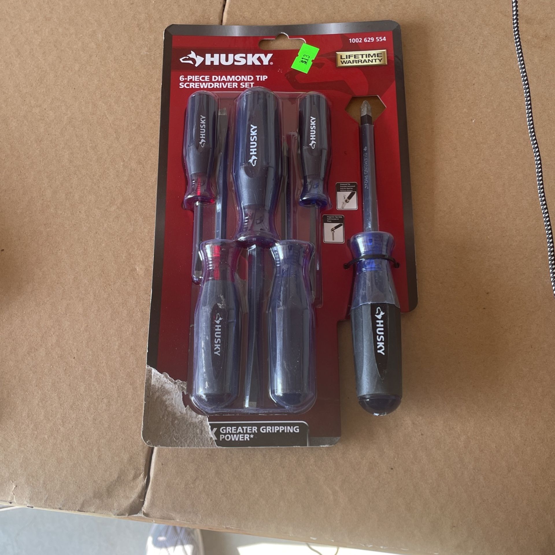 Husky Diamond Tip Magnetic Screwdriver Set 6 Piece for Sale in