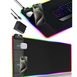 XXL Mouse Pad with Foldable Phone Holder