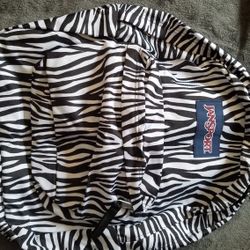 New Jansport Zebra Backpack