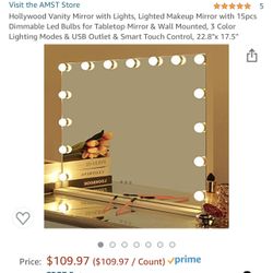 Makeup Large Vanity Mirror New 