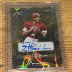 Joe Theismann On Card Auto 