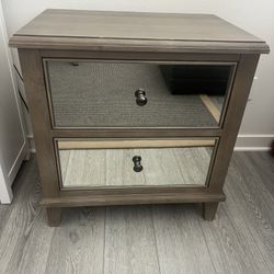 Pottery Barn Mirrored Night Stand