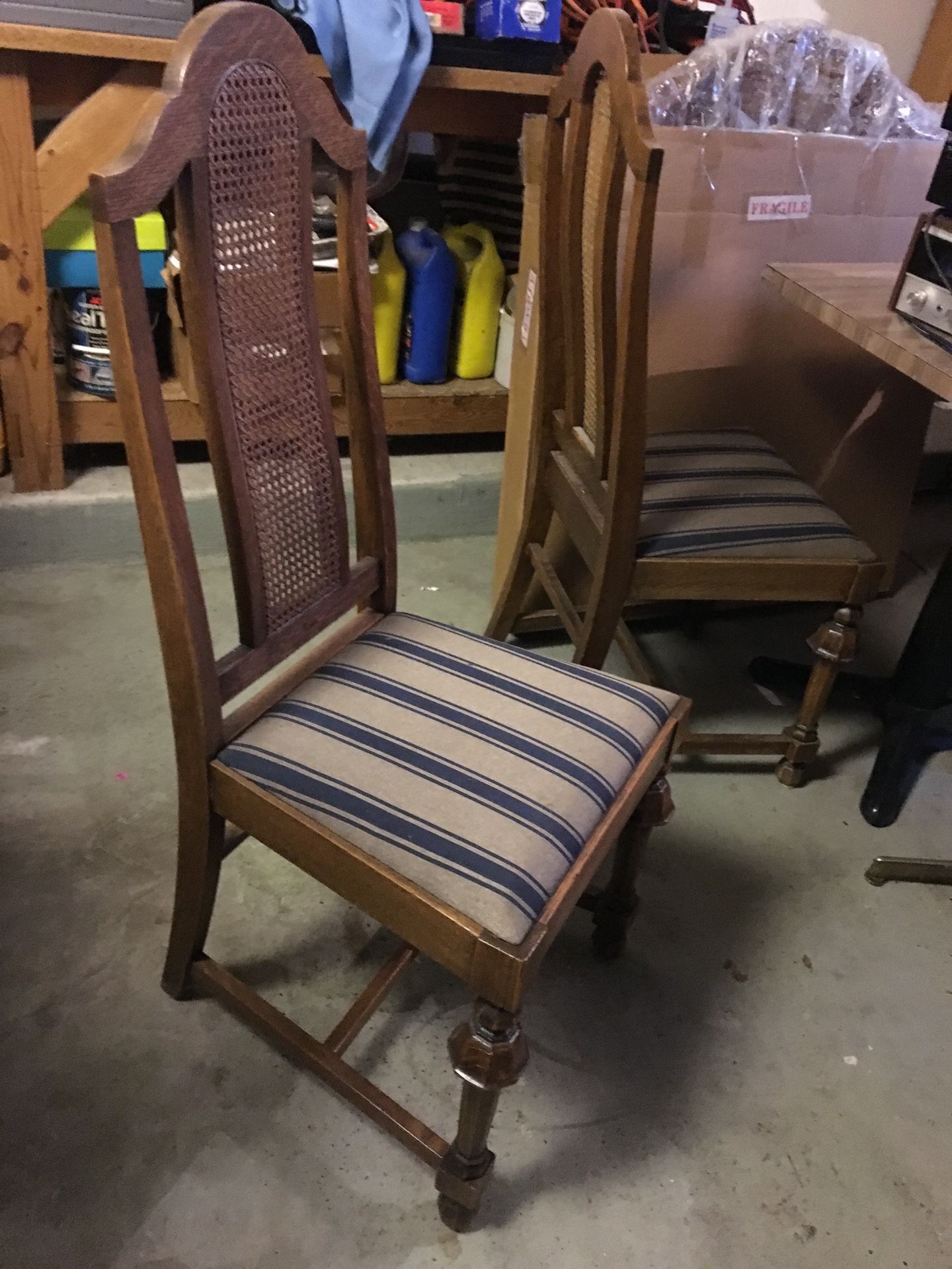 Blue Striped Chairs