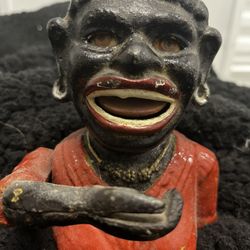 Antique Cast Iron “Dinah” Mechanical Bank – Working – c. 1880s–1900