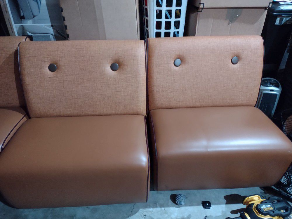 Waiting Room Office Leather Sofas