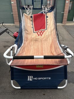 Double Hoop Folding Basketball Game