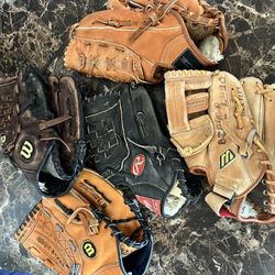 Baseball Gloves Leather 11 Inch & 11.5 Inch Glove