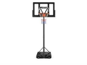Yohood 10ft Adjustable Outdoor Basketball Hoop, Portable Basketball
