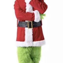 Grinch Santa Suit - 7 Piece suit New - large 2x 3x 