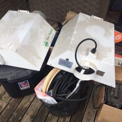 Grow equipment aeroflo60 with hoods and reservoir